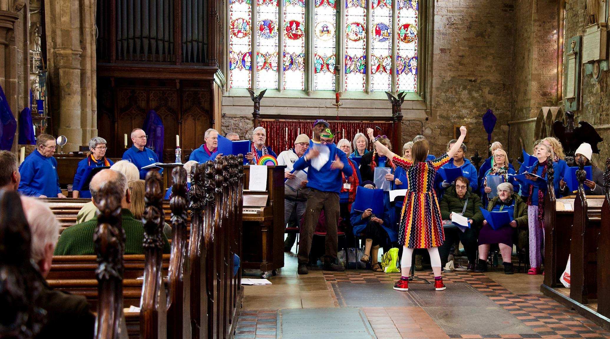 The SoundCafe Choir performing their Colours Concert at St Mary de Castro Church